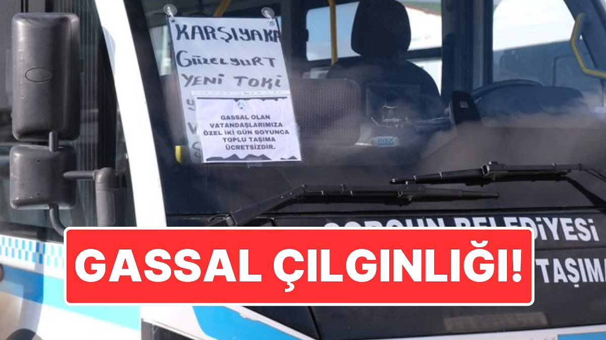 Belediyeden Gassal Kampanyası: Ücretsiz Toplu Taşıma Hakkı Tanıdılar